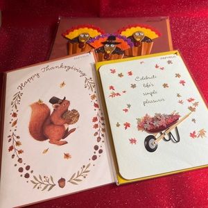 Set of three Papyrus Thanksgiving Cards! 🦃